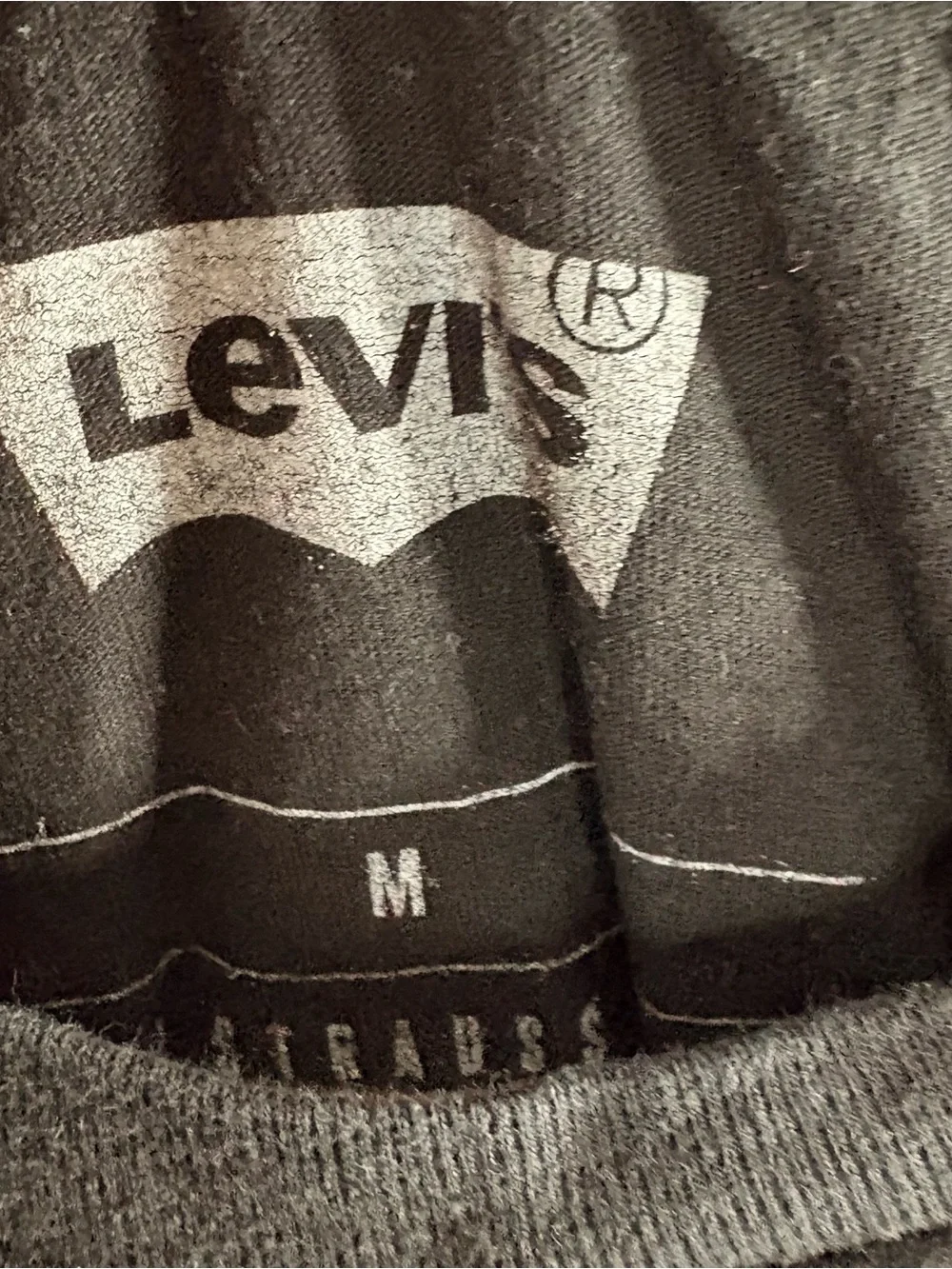 Levi's Men's Black Logo Crewneck T-Shirt